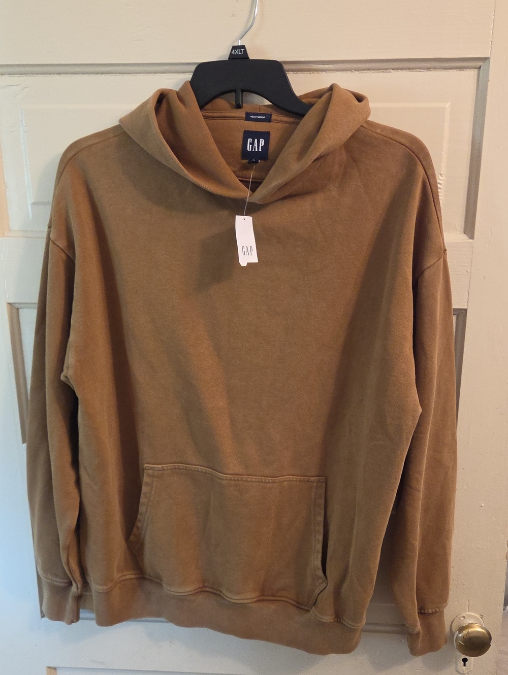 GAP Men's Pullover Hoodie in Warm Brown